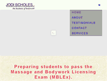 Tablet Screenshot of jodischoles.com
